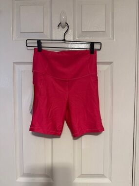 all in motion Hot Pink High-Rise Bike Shorts